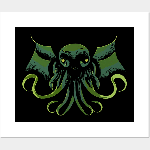 Cthulhu Arises Wall Art by LordNeckbeard